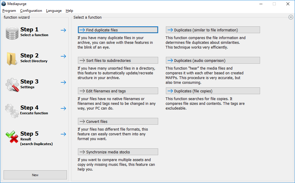 Easy 5 Step cleanup tool for your media stock